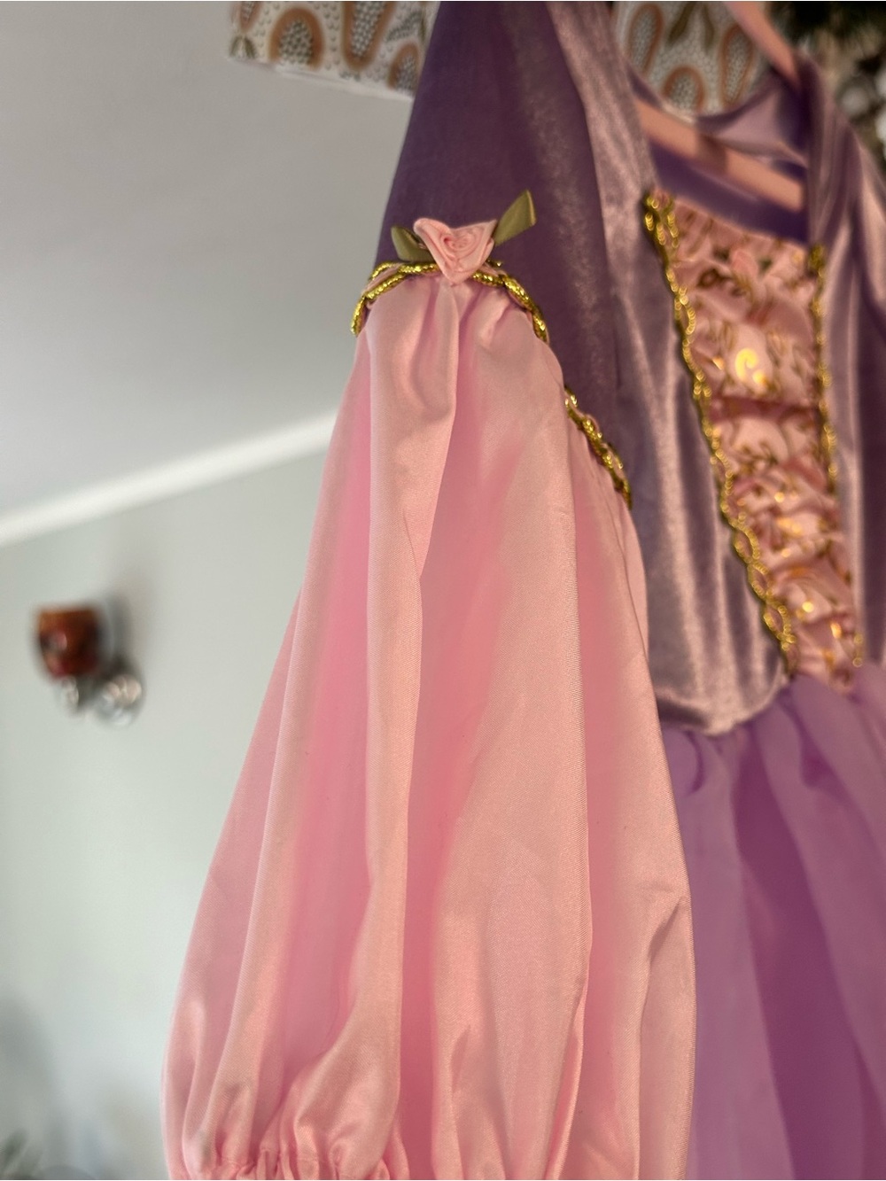 Little Adventures - Pink & Lavender Rapunzel Princess Dress Kids Costume Size 4T - Picture 2 of 5